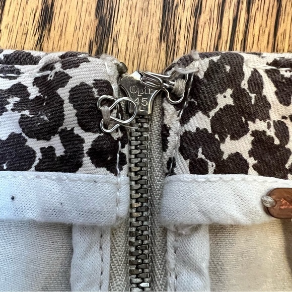 Free People Women’s Cheetah Animal Print Mini Skirt Straight Modern Boho Size 10 - Picture 6 of 10